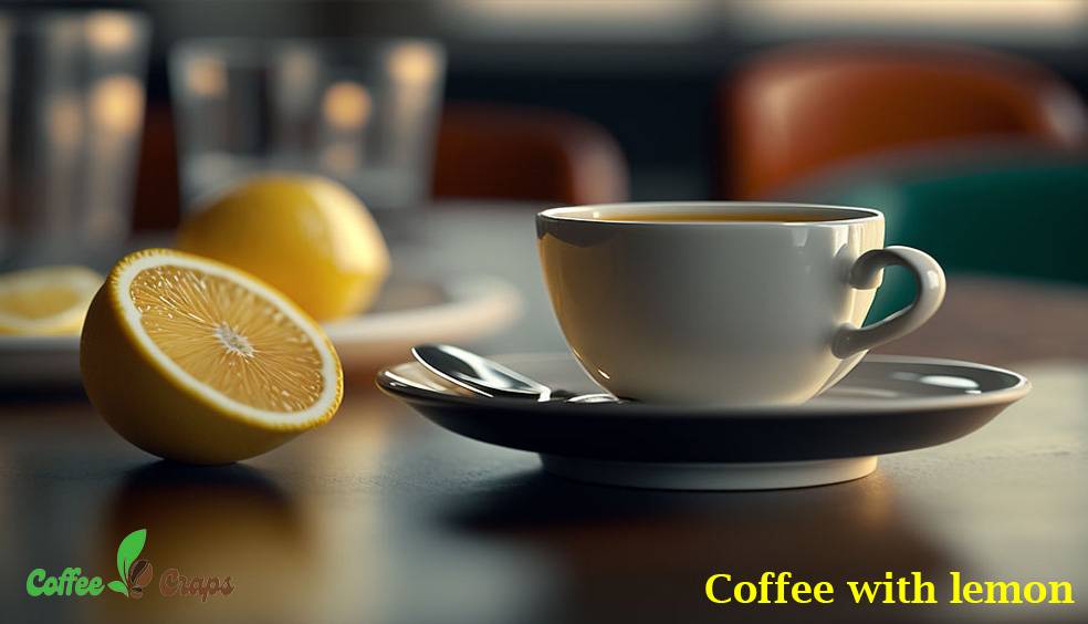 Coffee with lemon